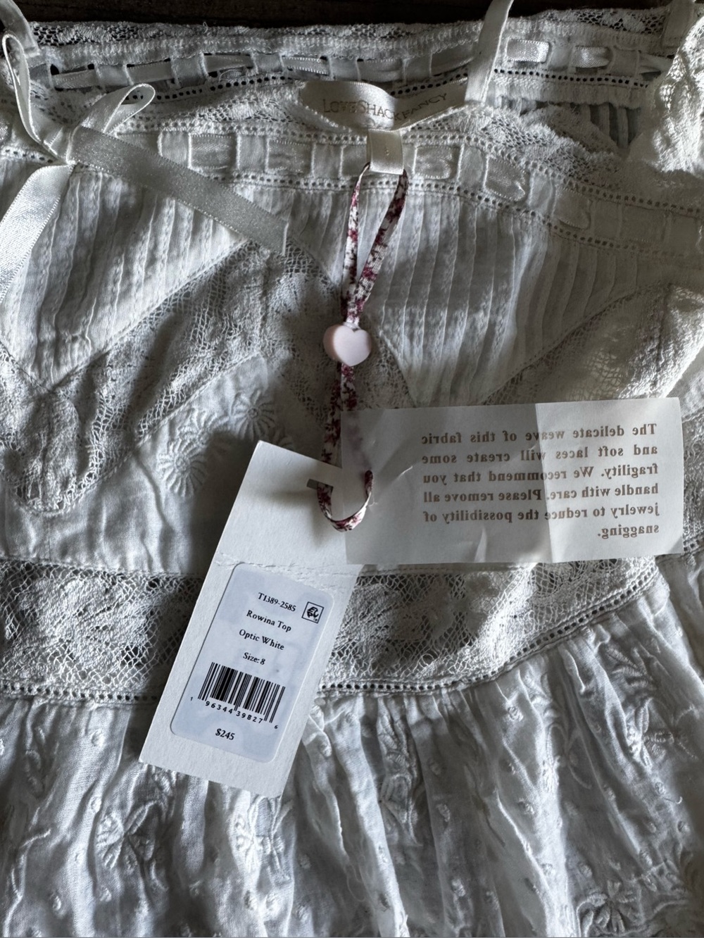 LOVESHACKFANCY ROWINA TOP - Picture 2 of 6